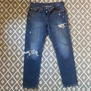 Levi 501 jeans I’m unsure of the size but I want to say they are youth.
